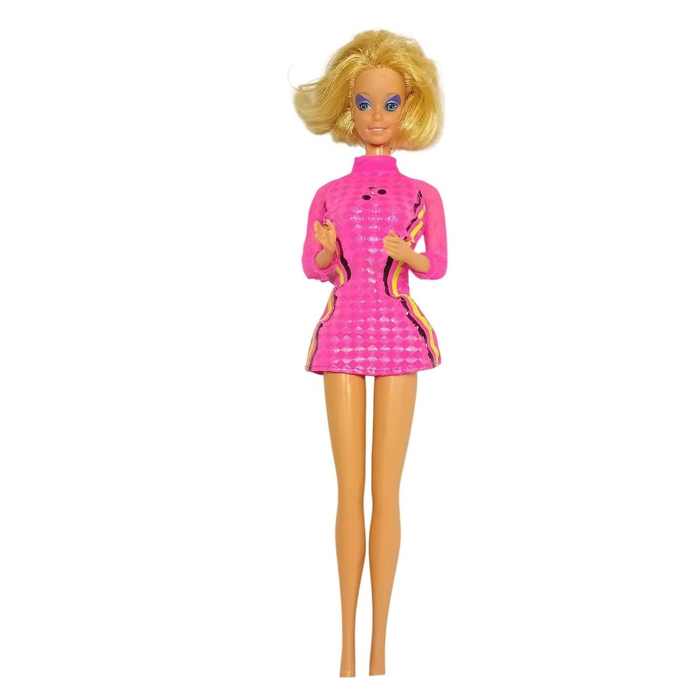 1986 Vintage Barbie & The Rockers Dancing Doll Redressed‎ Beyond Pink Dress READ